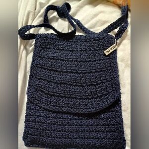 MA-DE crochet / macrame style Navy handbag